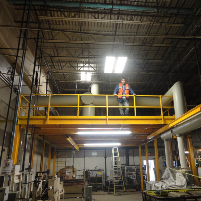 Diseño, fabricación e instalación de mezzanine industrial