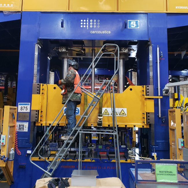 Reparación estructural de prensas para TYC.